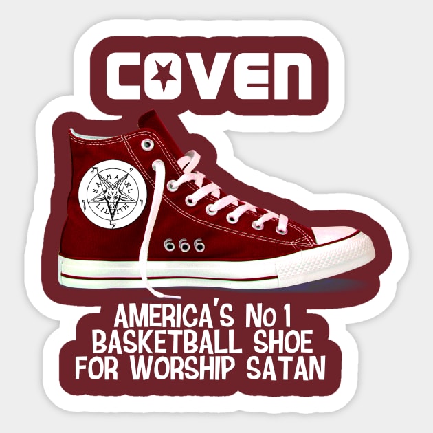 Coven All Star Red Sticker by DeeSStructive